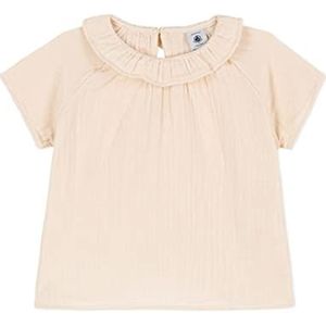 Petit Bateau Blouse met korte mouwen Zuigelingen en meisjes A078q (1 stuks), Wit Lawine, 3 mesi