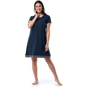 Fruit of the Loom Super zacht en ademend slaapshirt voor dames, Middernacht Blauw, S