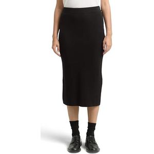 TOM TAILOR Midi rok voor dames, 14482 - Deep Black, 38