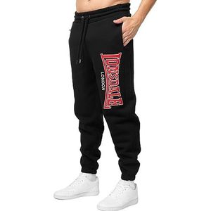 Lonsdale Coiree Joggingbroek voor heren, normale pasvorm, zwart/rood/wit, M, 117483