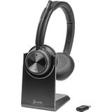 Plantronics Poly Savi 7320 Office Draadloze Hoofdtelefoon, Handbediend, Kantoor/Callcenter, Zwart
