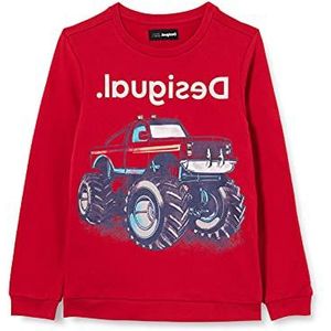 Desigual Sweat_abeto sweatshirt voor jongens, rood, 7-8 Jaar