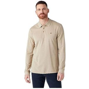 Wrangler Ls Refined Poloshirt voor heren, grijs, L