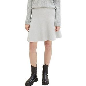 TOM TAILOR Denim Mini-rok voor dames, 32510 - Basic Light Grey Melange, M