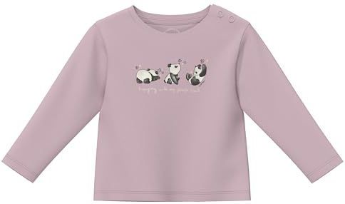 T-Shirt - Panda-print - Zacht Katoenen Jersey - Lange Mouwen
