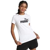 PUMA Mädchen T-shirt ESS Logo Tee G, Puma White, 152, 587029