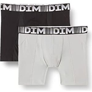 Dim Boxershorts (2 stuks) heren, zwart/parelgrijs, XL