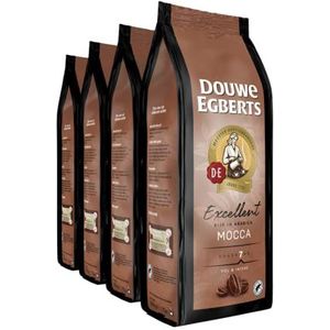 Douwe Egberts Koffiebonen Aroma Variaties Mocca (2 kg, Intensiteit 07/09, Mocca Koffie), 4 x 500 g
