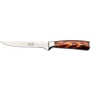 Rockingham Forge Sunrise Collection, 6 inch uitbeenmes, roestvrij staal met hars handvat, barnbruin