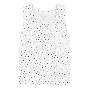 Gocco Mouwloos bedrukt T-shirt voor meisjes, Gebroken wit, 10 Jaar