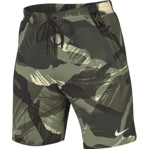 Nike Heren Shorts M Nk Df Form 9Ul Short Camo, Oil Green/Velvet Brown/White, FN3046-386, 2XS