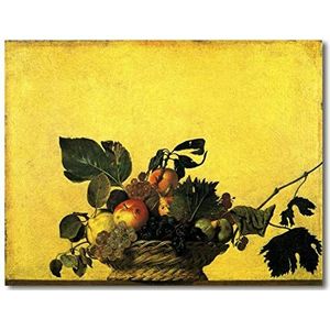 Afbeelding decor: fruitmand - Caravaggio 62 x 48 cm. Direct printen