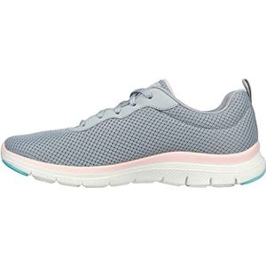 Skechers, Sneakers, sportschoenen voor dames, Grijs Mesh Light Pink Trim, 38.5 EU