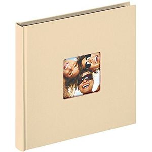walther design fotoalbum crème 18 x 18 cm met omslaguitsparing, Fun FA-199-H