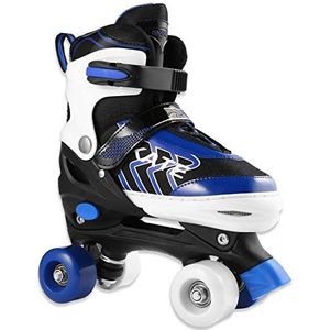 Hikole Rolschaatsen voor kinderen, beginners, verstelbare rolschaatsen met 8 PU-wielen, voor jongens en meisjes, vrouwen, S (31-34)