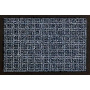 ID mat 4060 08 effecten Carre tapijt vloermat vezel polypropyleen/rubber blauw 60 x 40 x 1 cm