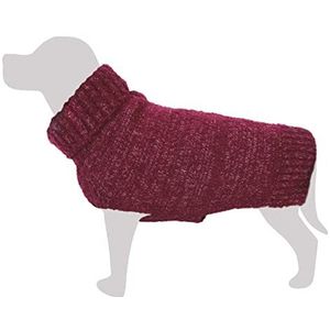 Gebreide trui, bordeaux, M/30 cm, kleding voor honden, bescherming tegen kou, accessoires voor huisdieren, jassen, sweatshirt, jersey, vest, jassen, sweesters, waterdicht en meer