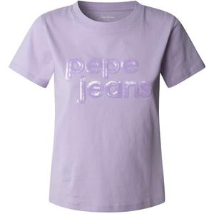Pepe Jeans - Korte Mouw T-Shirt - Wit - 100% Duurzaam Katoen