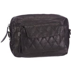 PIECES Dames OFIRA Shop Leather Cross OverBag Avondtassen, 22x14x5 cm, zwart zwart