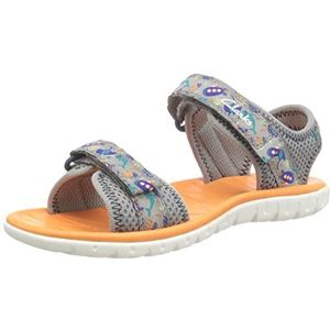 Clarks Surfing Tide K Sandalen voor meisjes, grijs, 30 EU