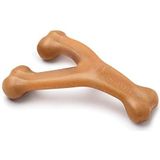 Benebone Duurzaam Wishbone Dog Chew Toy voor agressieve kauwers, echte kip, groot, gemaakt in de VS.