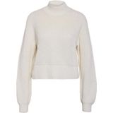 Noisy may - NMDARA - Trui - Eggnog - Lange Mouwen - Staande Kraag