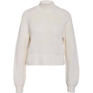 Noisy may - NMDARA - Trui - Eggnog - Lange Mouwen - Staande Kraag