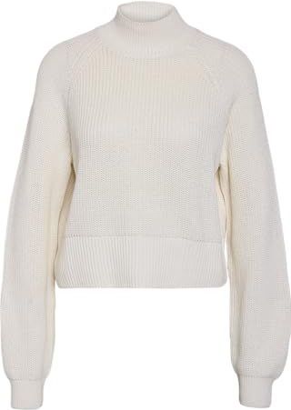 Noisy may - NMDARA - Trui - Eggnog - Lange Mouwen - Staande Kraag