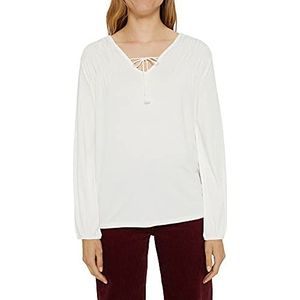 edc by ESPRIT 091cc1k313 T-shirt voor dames, 110, gebroken wit., M