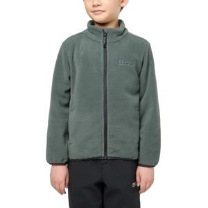 Jack Wolfskin - Winterstein Jacket K, kinderjas, uniseks, slate green/zwart