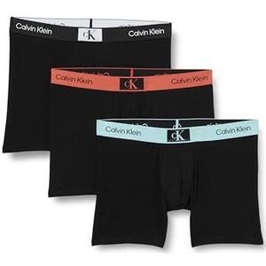 Calvin Klein heren shorts Boxer Slip 3pk, Blk, B- Stratosp Wb, B- Aragon Wb, XL