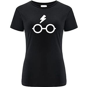 ERT GROUP Origineel en officieel gelicenseerd door Harry Potter zwart t-shirt voor dames, patroon Harry Potter 042, enkelzijdig bedrukt, maat L