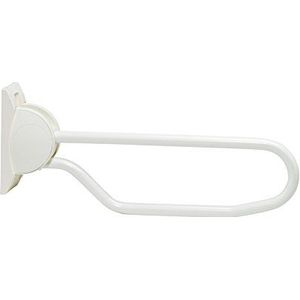 Linido Scharnierende armsteunrail, 800 mm, gecoat stalen ondersteuning voor zitten en staan vanaf toilet, badkamerhulpsloten in rechtopstaande positie, verbetert de veiligheid en vermindert het risico op vallen, ouderen, gehandicapten