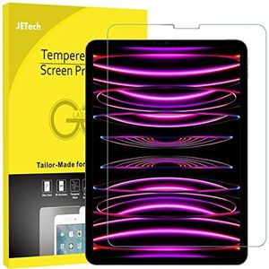JETech Screen Protector voor iPad Air 5/4 10,9 Inch, iPad Pro 11 Inch (2022/2021/2020/2018 Modellen), Face ID Compatibel, Gehard Glas Schermbeschermer