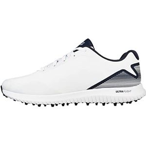 Skechers Max 2 Arch Fit Waterdichte Spikeless Golfschoen heren Sneaker, Wit Navy, 42 EU