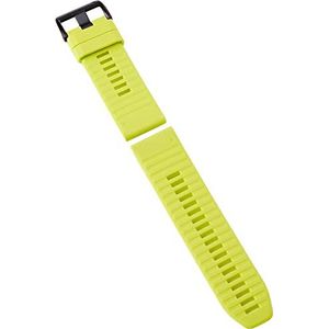 GARMIN QuickFit, horlogepolsband van siliconen, 26mm, Geel, Geschikt voor Fenix 5X/6X/7X, Eunduro 1/2, Tactix, Quatix 6X/7X