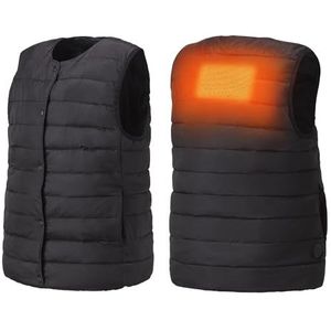 Woozoo® by Ohyama, Verwarmd jas / verwarmd vest, Licht en dun voor maximaal comfort, 4 verwarmingsniveaus van 38°C tot 53°C, Voor dames maat M - Heated Vest HW - Zwart