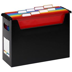 Viquel Easycase Box gevuld met 8 hangmappen van polypropyleen kleuren Lebhafter
