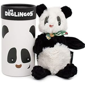 Les Déglingos • Knuffeldier baby • Rototos Le Panda | pluche Panda Petit Simply met geschenkdoos | ultra zacht | ideaal als geschenk | 22 cm | zwart | meisjes en jongens | gerecyclede vulling
