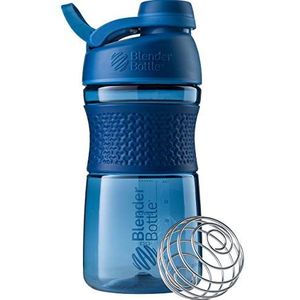 BlenderBottle C03250 Sportmixer Protein Shaker cup Dieet Shaker Bidon met BlenderBall 590ml - marine,marineblauw