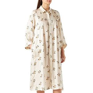 PART TWO Dames Niannapw Dr Dress, Whitecap Gray Leaf Print Jurk, Whitecap Gray Leaf Print, 44