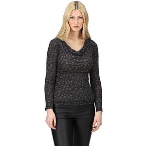 Regatta Dames Frayda T-shirt, zwart Storm grijs dier, 14, Black Storm Grijs Dier, 40