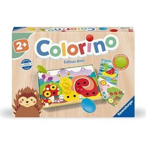 Ravensburger - Educatief spel – Colorino – houten editie – leerspel van kleuren en manipulatie – motoriek en creativiteit – vanaf 2 jaar – 24704 – Franse versie