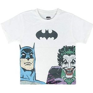 Cerdá Jongens Camiseta Manga Corta Premium Batman T-shirt, wit (Blanco C01), jaar (fabrieksmaat: 12)