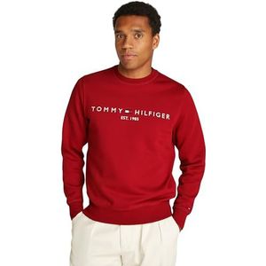 Tommy Hilfiger heren Sweatshirt met capuchon Tommy Logo Sweatshirt Mw0mw11596,Rood (Donker Magma),3XL Grote maten