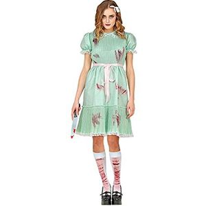 Widmann 10313 10313 Kostuum Killer-pop, jurk, riem, kousen, themafeest, Halloween, dames, meerkleurig, L
