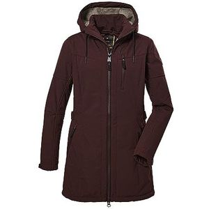 G.I.G.A. DX Dames Softshell parka met afritsbare capuchon GW 46 WMN SFTSHLL PRK, blackberry, 50, 40898-000