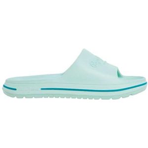 Pepe Jeans Dames Strand Slide W Teenslippers, Groen Frosty Green, 41 EU