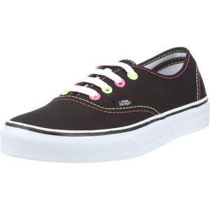 Vans Authentieke (Neon) Zwart/Roze/Geel Trainers Womens Zwart Schwarz ((Neon) Zwart/Roze/Geel) Maat: 2.5 (35 EU), Schwarz Neon Zwart Roze Geel, 34.5 EU