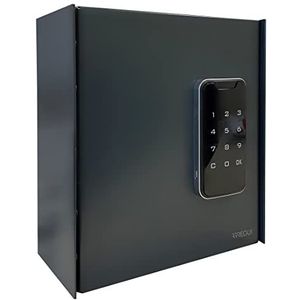 ARREGUI KEYPRO PLPRO14 Sleutelkast met elektronisch slot en 14 haken voor sleutels, sleutelkluis met cijfercode, eenvoudige montage, sleutelkast met cijferslot, 22 x 20 x 10 cm, antraciet